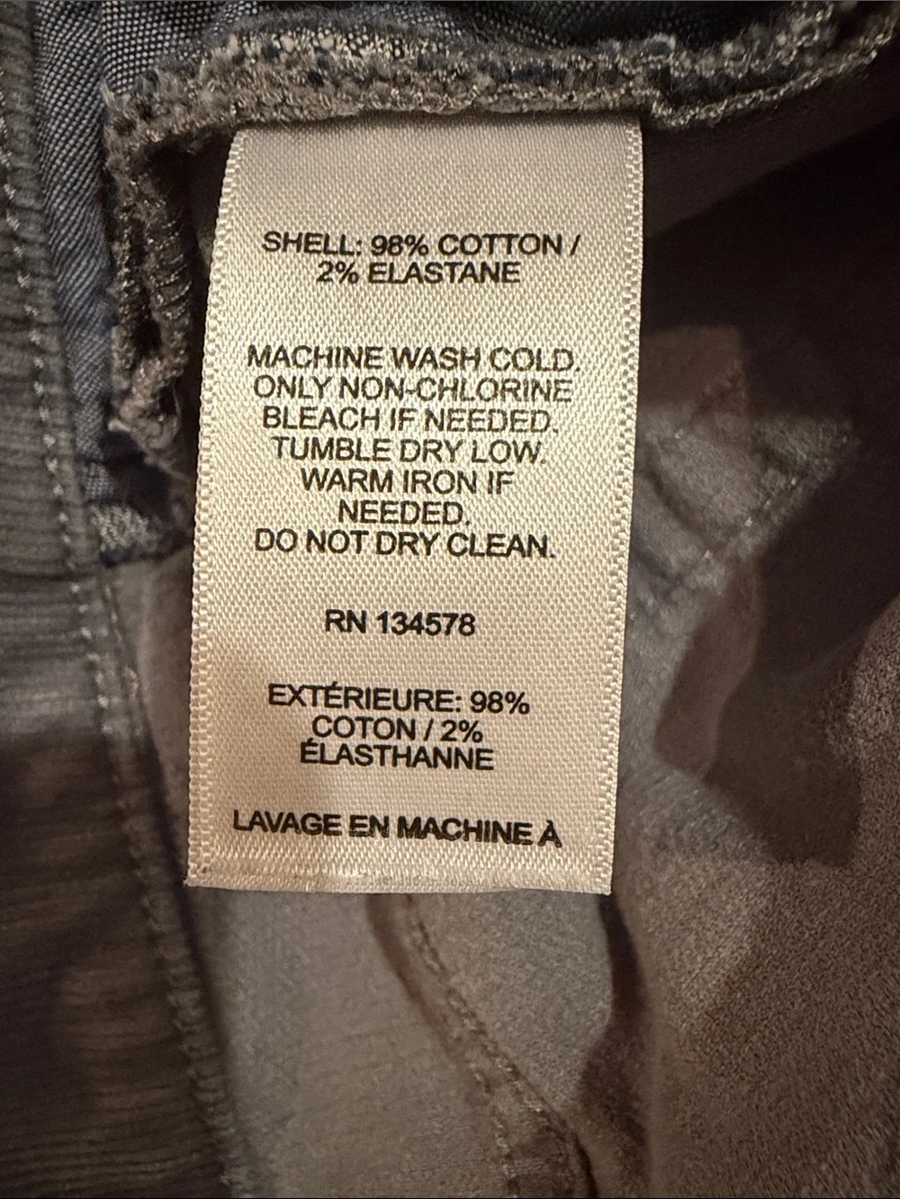 Vineyard Vines High-Rise Corduroy Jeans in Taupe Brown